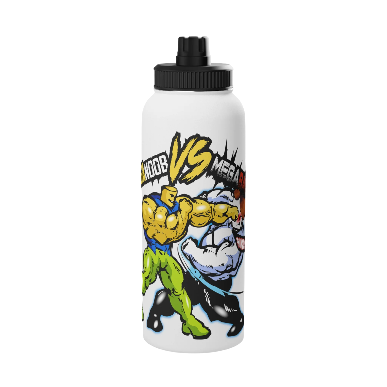🔥STAINLESS STEEL MEGA NOOB 32oz WATER BOTTLE